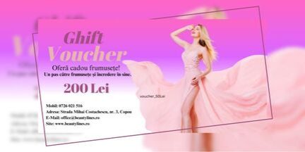 voucher 200 lei beauty lines